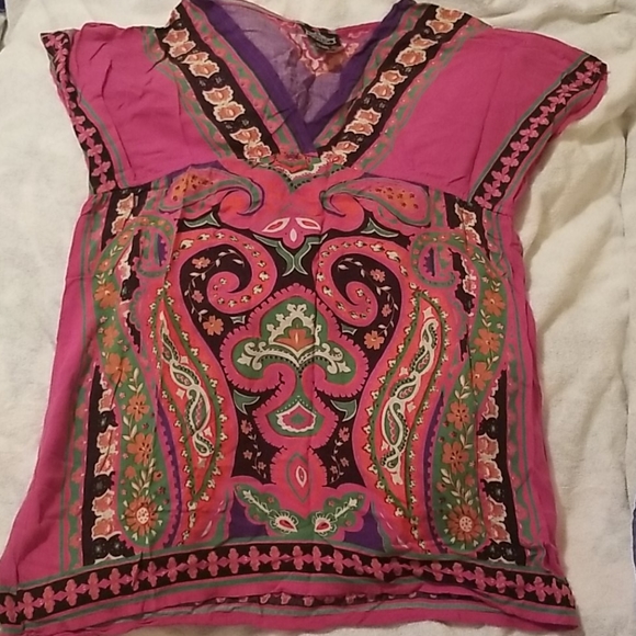 Angie Tops - Angie Lightweight Flowy Hippie Boho Top/Dress
